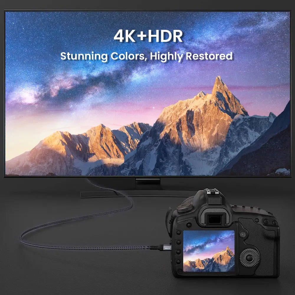NIERBO Mini HDMI to HDMI Cable 4K High-Speed Braided - Smarsty