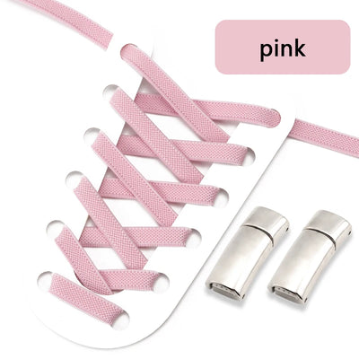 NEW NoTie Shoelaces Magnetic Shoe Laces Clip Flat Elastic Stretch Laces Sneakers Woman Men Children Casual Shoelace for AJ AF1 - Smarsty