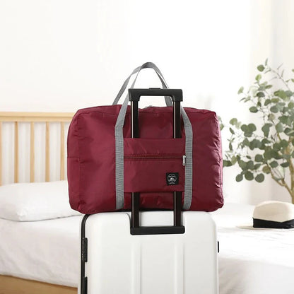 Foldable Travel Duffel Bag Carry on Lightweight Spacious - Smarsty