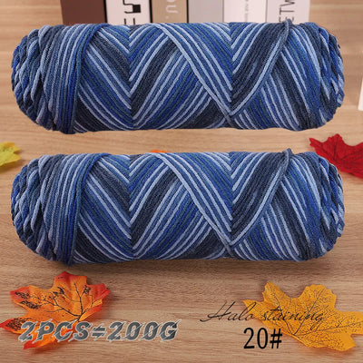 Colorful Dyed Milk Cotton Baby Sweater Yarn for DIY Projects - Smarsty