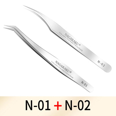 NAGARAKU Makeup Eyelashes Set with Precision Tweezers - Smarsty