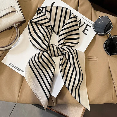 Luxury Silk Satin Scarf for Women with Sun Protection - Smarsty