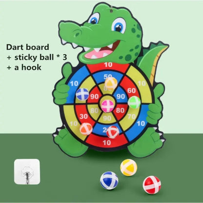 Montessori Dart Board Target Sports Game Toys For Children 4 To 6 Years Old Outdoor Toy Child Indoor Girls Sticky Ball Boys Gift by Smarsty