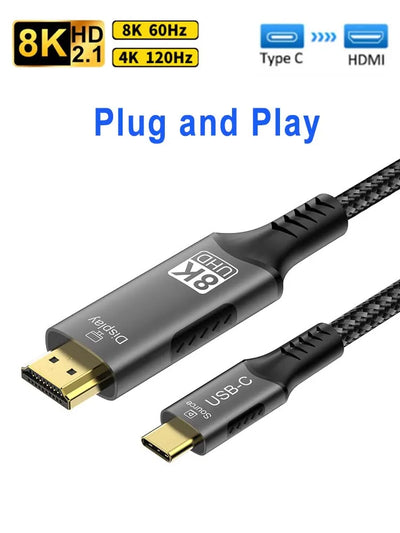 8K USB C to HDMI Cable for High-Speed Streaming - Smarsty