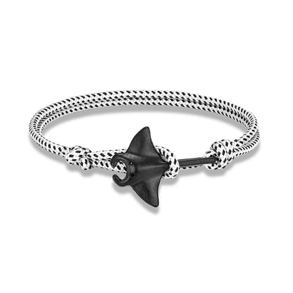 Adjustable Ocean Animals Manta Ray Paracord Bracelet - Smarsty