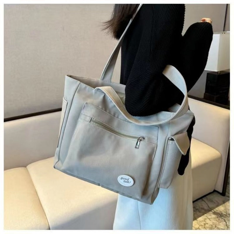 Women Canvas Tote Bag Large Capacity Shoulder Handbag - Smarsty