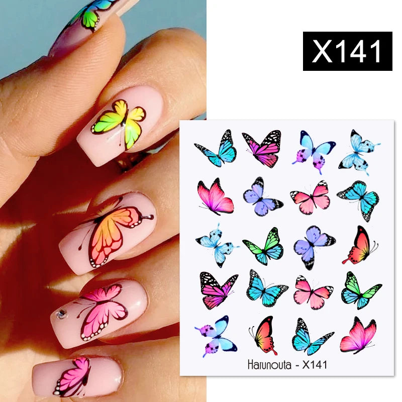 3D Colorful Marble Nail Stickers for DIY Art - Smarsty