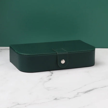 Portable Jewelry Organizer Case for Travel with Leather Storage - Smarsty