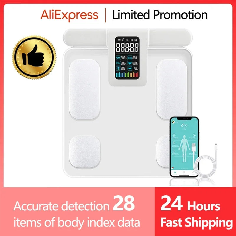 Smart Kitchen Scale Stainless Steel Food Calorie Protein Fat Carbs Nutritional Calculator 11LB/5kg Weight for Healthy Cooking
