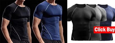 Men's Running Shorts Quick-drying Fitness Black Double Layer Shorts Men New Sport Workout Training Bodybuilding Short Pants - Smarsty