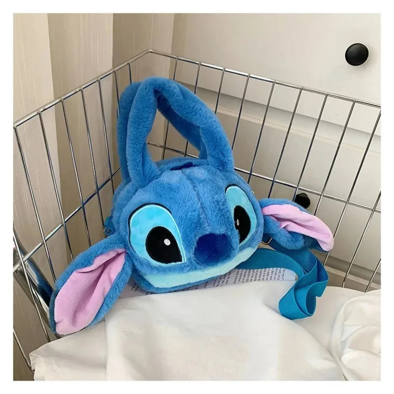 Disney Stitch Plush Shoulder Bag Cute Strawberry Bear - Smarsty