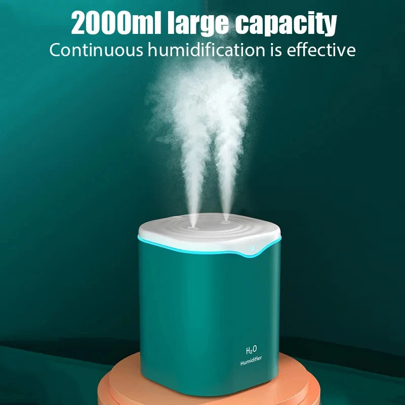 Large Capacity Dual Spray USB Humidifier for Home - Smarsty