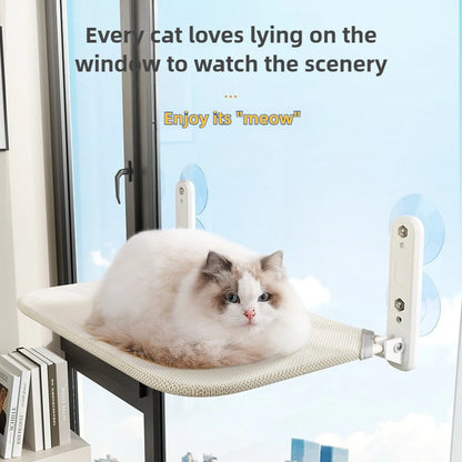 Cordless Cat Hammock With Suction Cups For Sunbathing - Smarsty