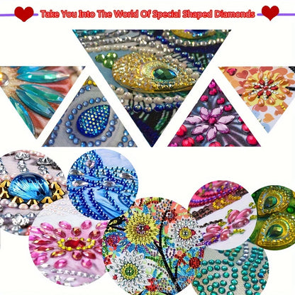 Diamond Painting Coasters Set with Cartoon Cat Design - Smarsty