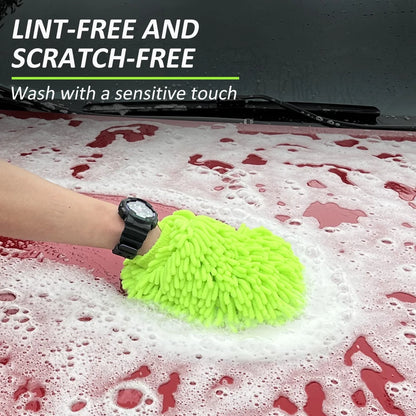 Thickened Chenille Car Wash Gloves Double Sided Plush - Smarsty