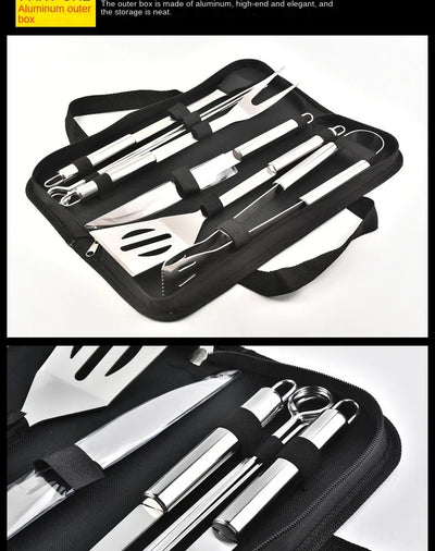Stainless Steel BBQ Tool Set With Portable Storage Bag - Smarsty