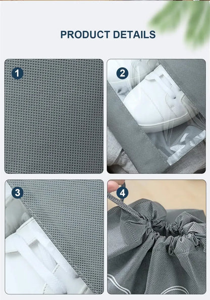 Nonwoven Shoe Storage Bag Travel Organizer Waterproof - Smarsty