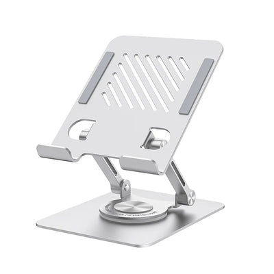ST04 Swivel Tablet Stand Aluminum Portable 360 Rotating Tablet Stand Holder for Desk Business Kitchen Desktop for IPAD - Smarsty