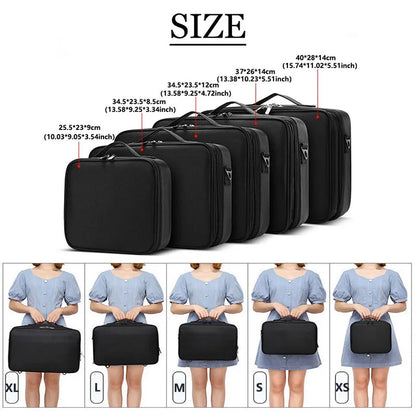Large Capacity Travel Makeup Case Cosmetic Organizer - Smarsty
