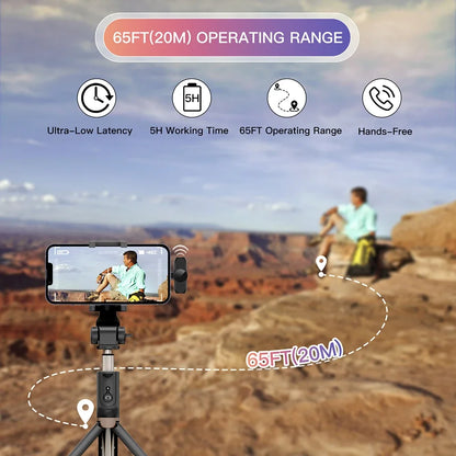 Wireless Lavalier Microphone for iPhone and Android - Smarsty