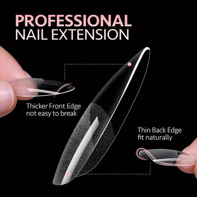 120Pcs Full Cover French Press On Nail Tips - Smarsty