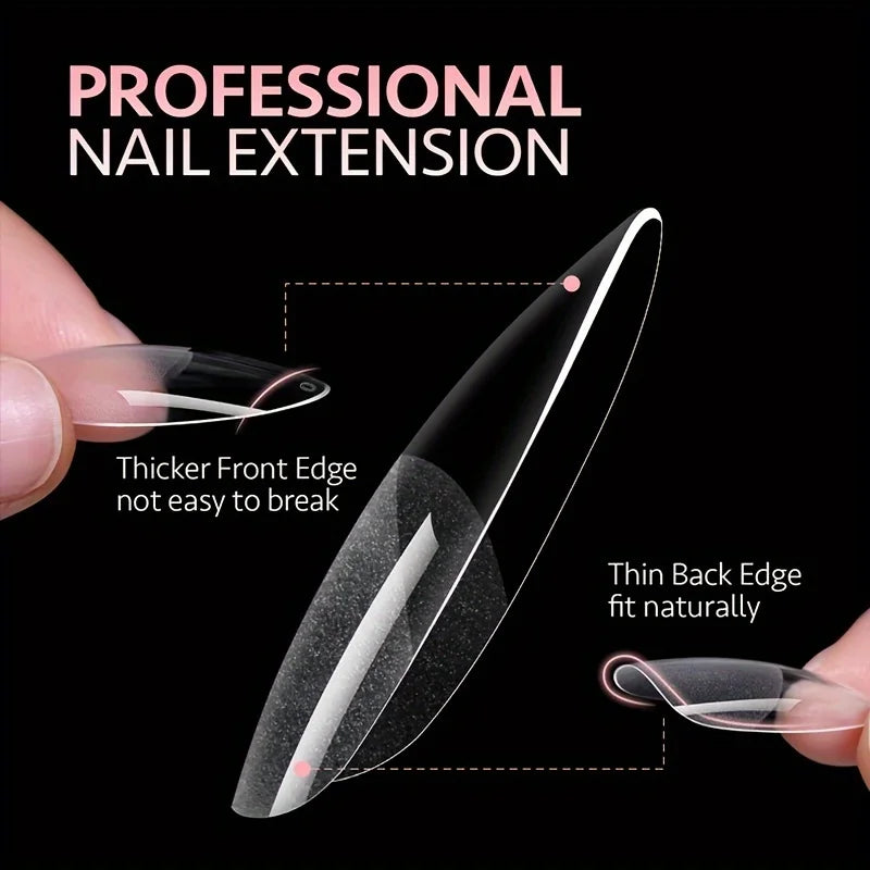 120Pcs Full Cover French Press On Nail Tips - Smarsty