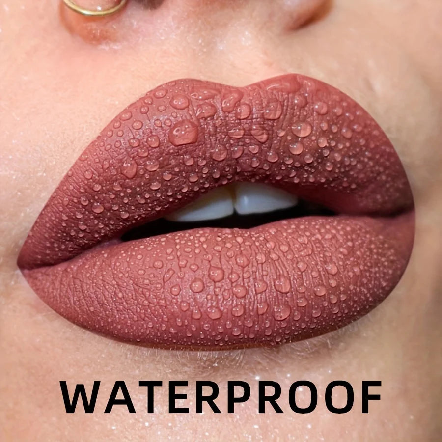 Matte Velvet Waterproof Lip Gloss With Hydrating Formula - Smarsty