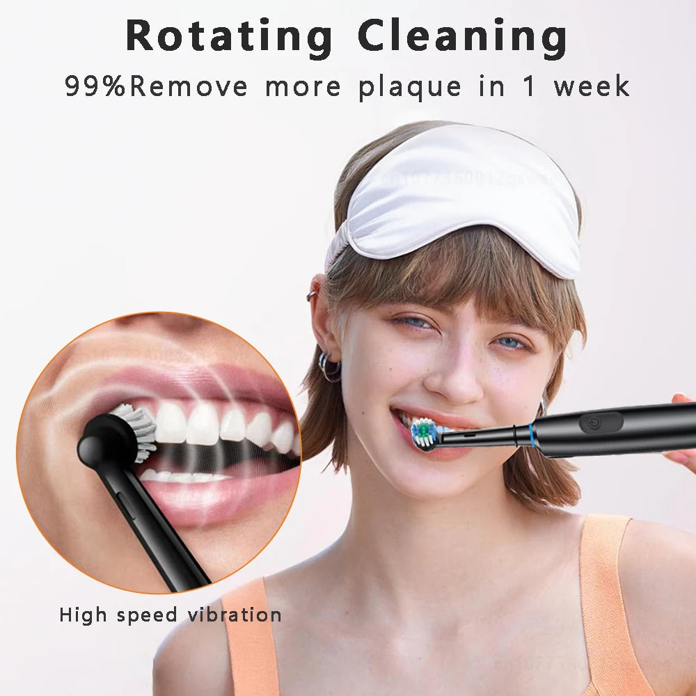 Waterproof Electric Toothbrush with 8 Heads and Timer - Smarsty
