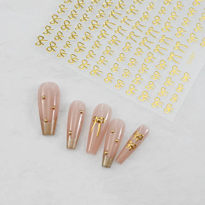 Self-Adhesive 3D Bowknot Nail Stickers for Easy Manicure - Smarsty