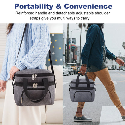 Insulated Lunch Bag With Adjustable Strap And Waterproof - Smarsty