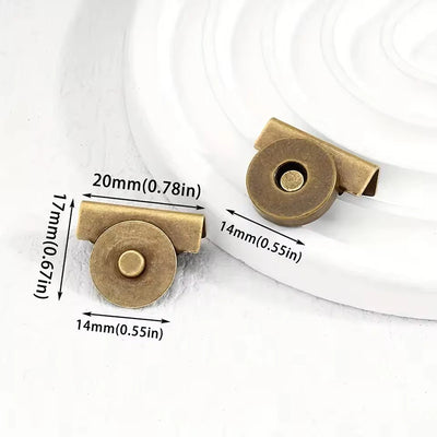 5Pairs Metal Seamless Magnetic Buckle for Bags - Magnetic Snap Buttons for DIY Buckle Closure Magnetic Snaps for Handbags - Smarsty