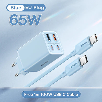 65W GaN USB C Charger With PD QC TravelReadyUltraCompact - Smarsty