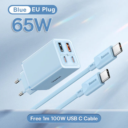 65W GaN USB C Charger With PD QC TravelReadyUltraCompact - Smarsty