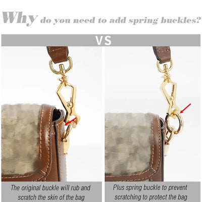 6Pcs/lot Metal Spring Gate O Ring Bag Buckle Metal Clasps Carabiner Snap Hook Spring Keyring DIY Bag Luggage Jewelry Accessories - Smarsty