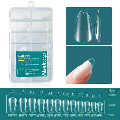 Gel X Nail Tips 120pcs Easy Soak Off Extensions - Smarsty