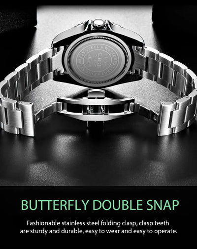 Luxury Waterproof Diver Watch for Men with Date Feature - Smarsty