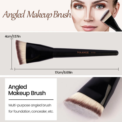 MAANGE 3 Piece Makeup Brush Set for Flawless Application - Smarsty