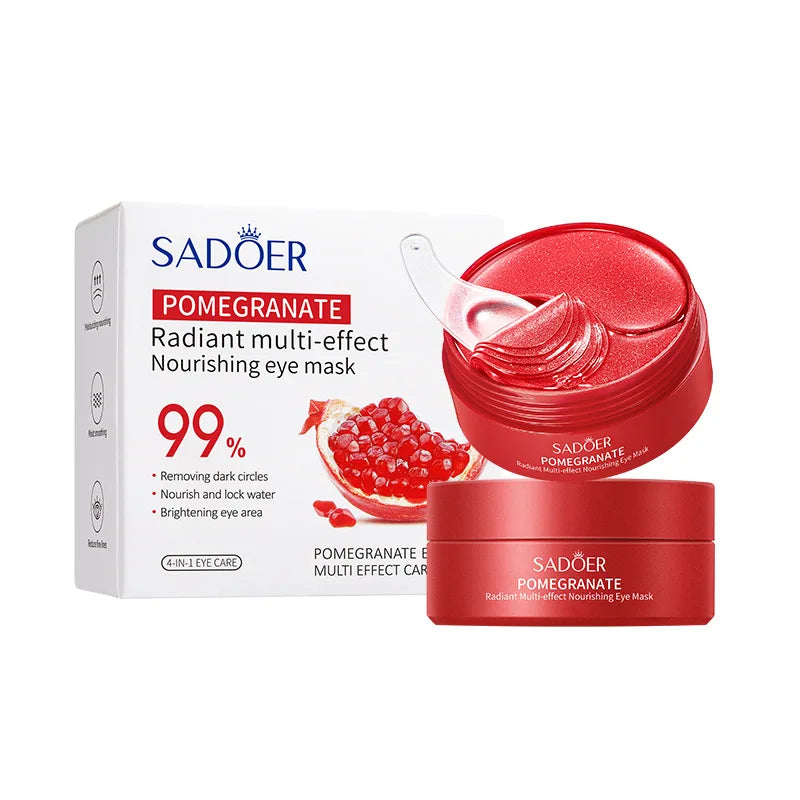 SADOER Red Pomegranate Eye Mask for Dark Circles Removal - Smarsty