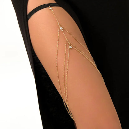 Bohemian Double Layer Metal Leg Chain for Women - Smarsty
