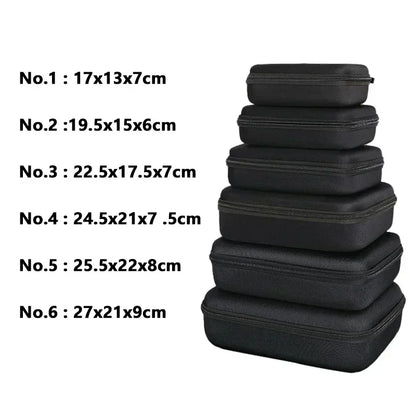 Multi Size EVA Hard Storage Box Travel Case Zipper - Smarsty