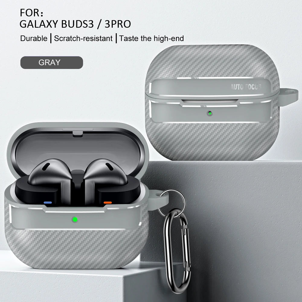 Carbon Fiber Earphone Case for Samsung Galaxy Buds 3 - Smarsty