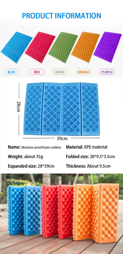 Waterproof Camping Foam Pad Portable Seat for Picnic Hiking Backpacking Mountaineering Trekking Stadium Bleachers Outdoor Activi