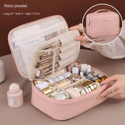 Luxury Makeup Bag With Large Capacity Travel Organizer - Smarsty