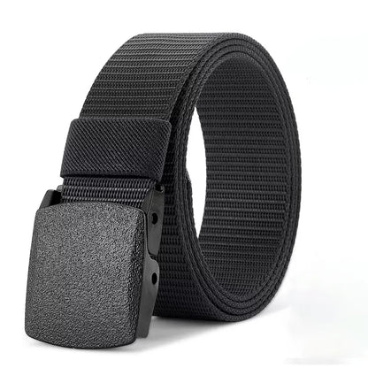 Military Tactical Nylon Belt with Automatic Buckle Durable Outdoor Canvas Belt for Men - Smarsty