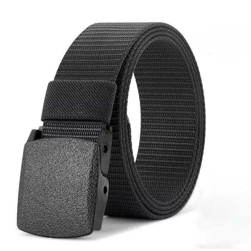 Military Tactical Nylon Belt with Automatic Buckle Durable Outdoor Canvas Belt for Men - Smarsty
