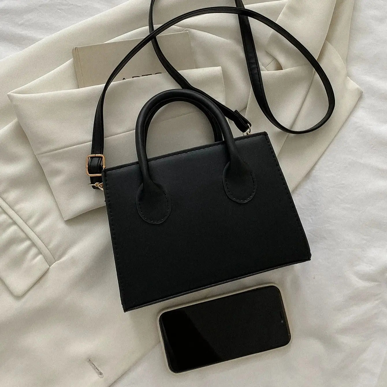 PU Leather Crossbody Bag For Women Large Capacity Tote - Smarsty