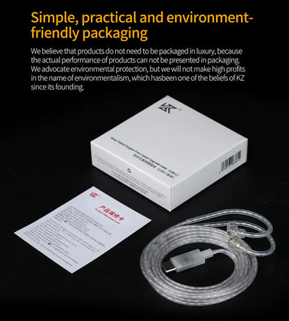 KZ Silver Plated Upgrade Cable for Earphones - Smarsty