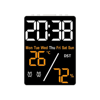 Multifunctional Digital Alarm Clock with Humidity Display - Smarsty