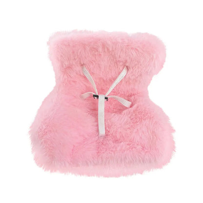 Car Ventilation Safety Seat Soft Kawaii Doll Seat Car Ornament Plush Safety Seat Car Air Outlet Decoration for 17cm Dolls