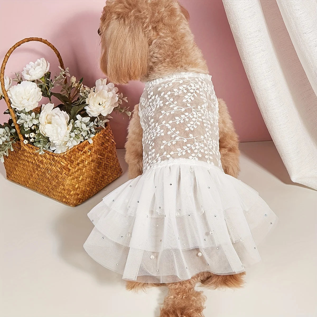 Summer Mesh Dog Wedding Suit for Cats and Dogs - Smarsty